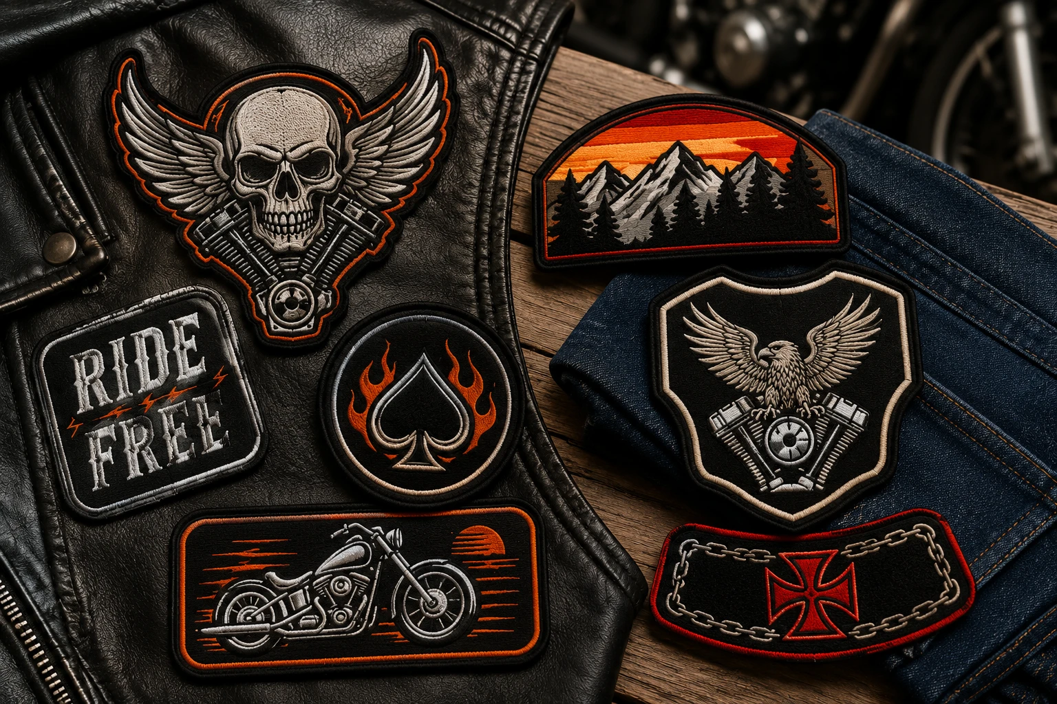 Custom Biker Patches